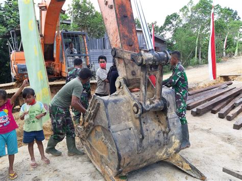 Alat Berat Diakui Satgas TMMD Nunukan Bantu Percepat Pengerjaan