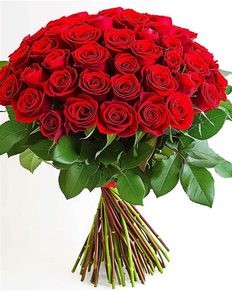 50 Premium Red Roses Bouquet - Making Dream