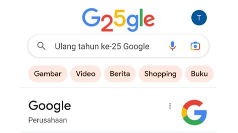 Google Doodle Hari Ini Rayakan 25 Tahun G25gle Ini Catatan Sejarah