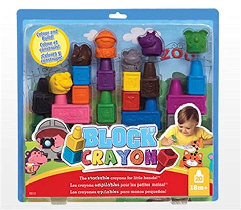 Buy Inventis Stackable Block Crayons Kids Pre School Colouring Playime