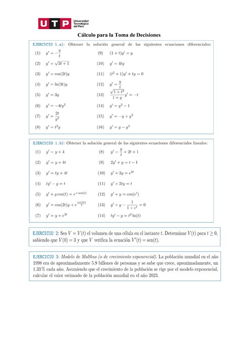 S S Ejercicios Para Practicar Calculo Para La Toma De Desiciones