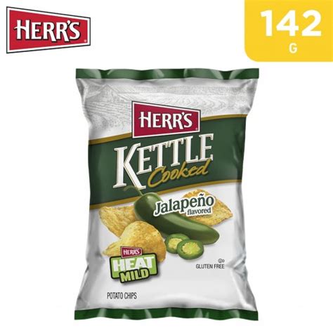 Buy Herrs Kettle Cooked Jalapeno Potato Chips 142 G توصيل