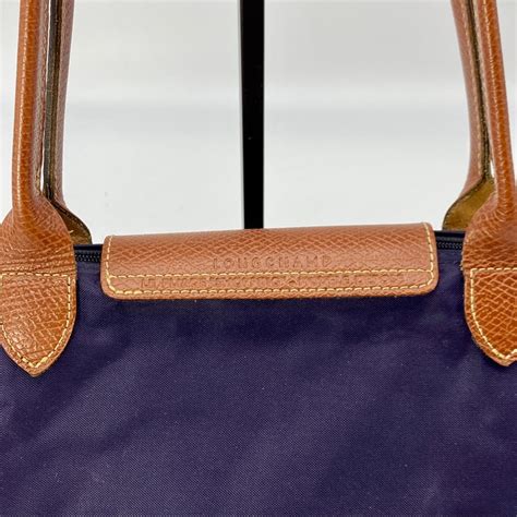 Longchamp Purple Le Pliage Shopper Tote Shoulder Hand Gem