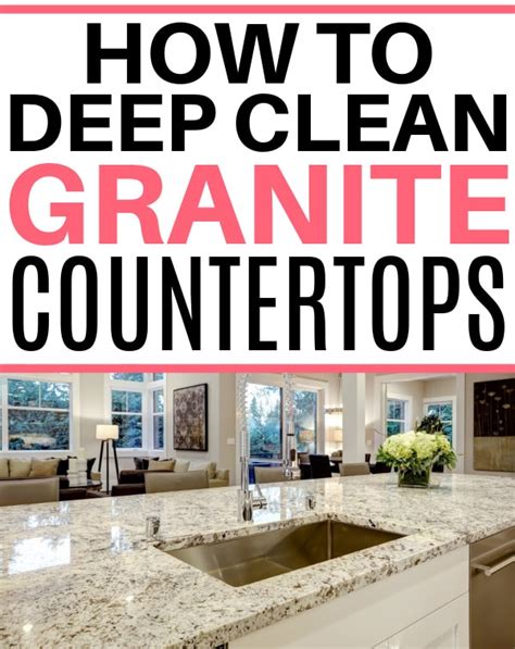 How To Deep Clean Granite Countertops Frugally Blonde