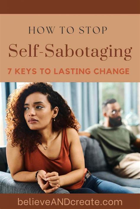 How To Stop Self Sabotaging Behaviors 7 Keys To Lasting Change