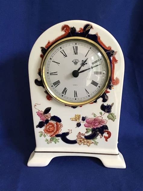 Masons Ironstone Mandalay Blue Mantel Clock Etsy Uk Clock