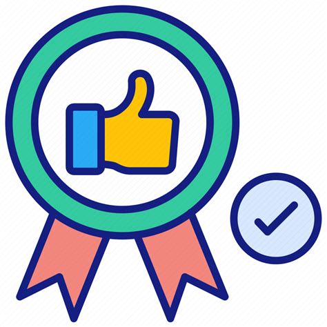 Best Practices Award Medal Reward Thumbs Up Icon Download On