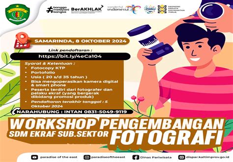 PANGGILAN TERBUKA Workshop Pengembangan SDM Ekraf Sub Sektor