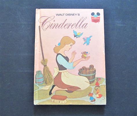 Vintage Cinderella Walt Disney Book Wonderful World Of Reading