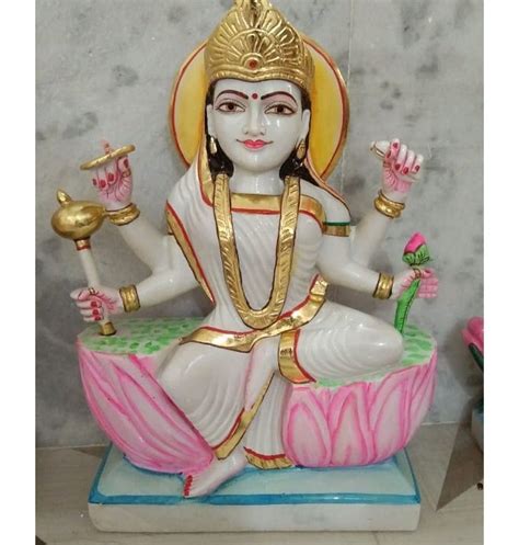 Painted Hindu Santoshi Mata White Marble Murti Temple At Rs 10000 In Alwar