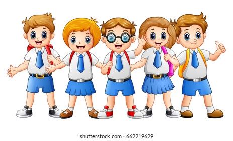 Happy School Kids Cartoon Stock Illustration 662219629 | Shutterstock