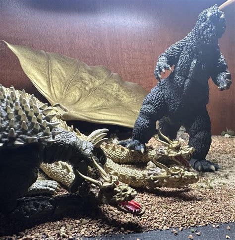 Pics I took with my new anguirus revoltech! : r/GODZILLA