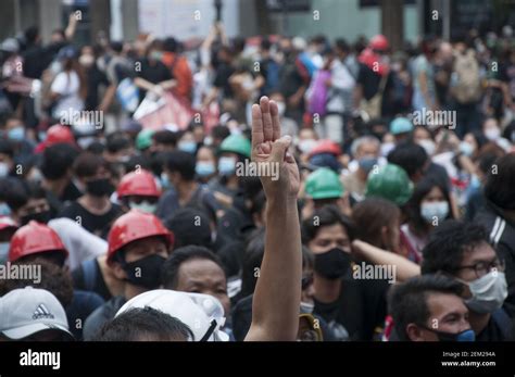 protester    finger salute   demonstration