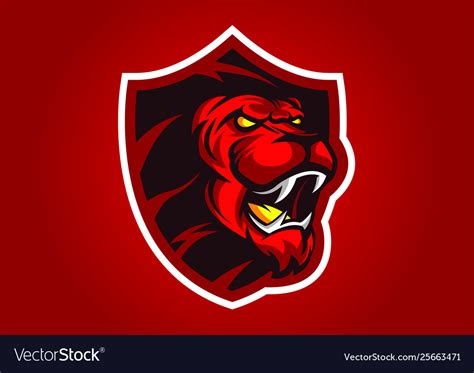 Red Lion Football Logo