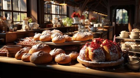 Premium Photo Bakery With A Bread And Pastry