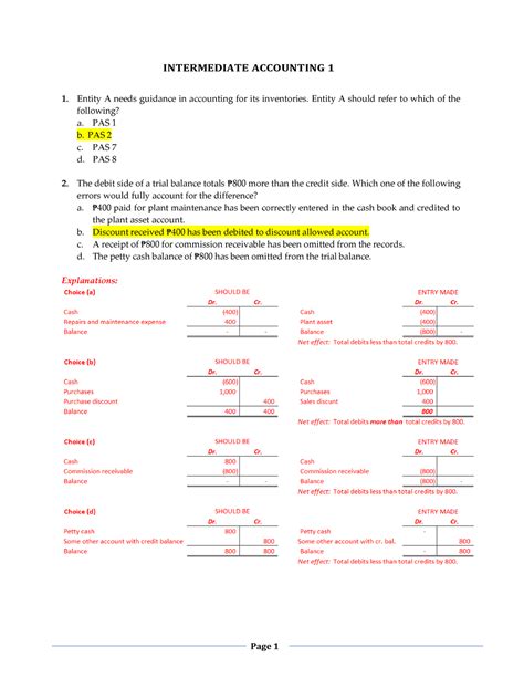 Intermediate Accounting Page 1 INTERMEDIATE ACCOUNTING 1 1 Entity A