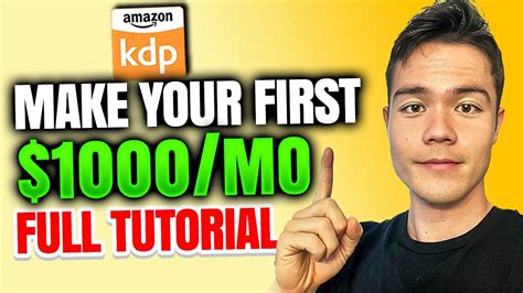 Complete Amazon Kdp Tutorial For Beginners Youtube