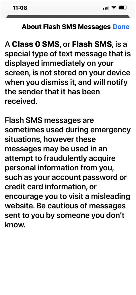 How To Stop Flash Sms Messages Apple Community