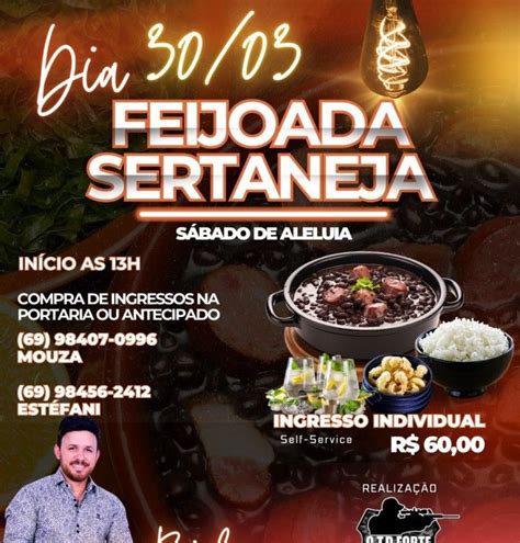 CTD Fort Clube de Tiro realiza Feijoada Sertaneja música ao vivo