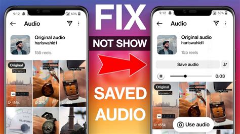 Fix Instagram Saved Audio Not Showing How To Saved Audio Instagram