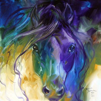 Daily Paintings ~ Fine Art Originals by Marcia Baldwin: ABSTRACT HORSE ...