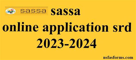 Sassa Online Application Srd 2023 2024