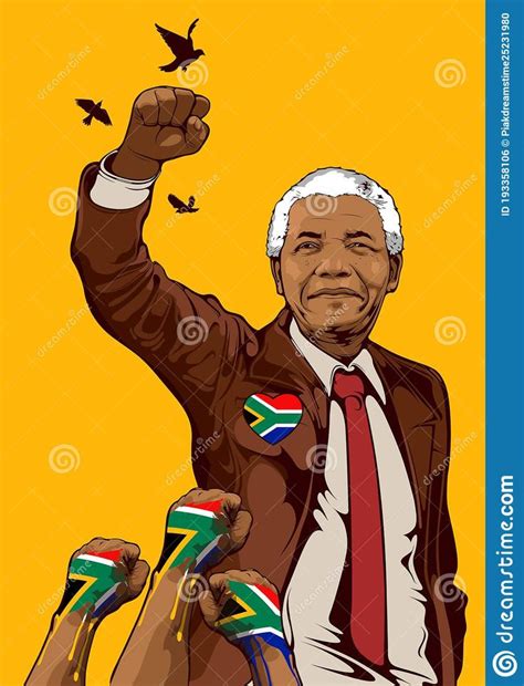 Nelson Mandela 56 Editorial Photo Illustration Of Background