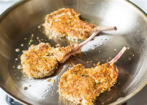 Breaded Lamb Chops With Cheese And Fresh Mint