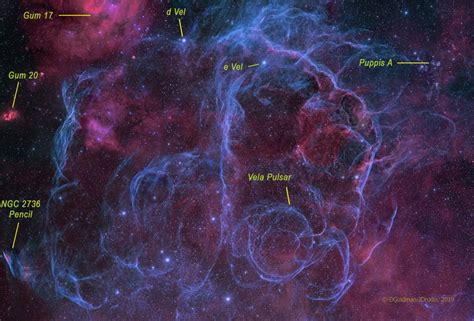 Vela Supernova Remnant Wide View