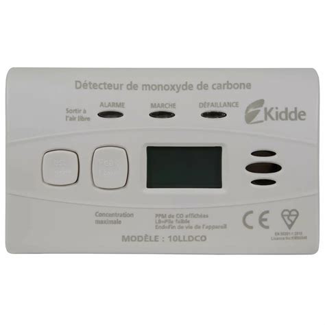 D Tecteur Monoxyde De Carbone Kidde K Ans