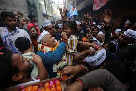 Delhi elections: Manish Sisodia celebrates AAP’s victory with thank you ...