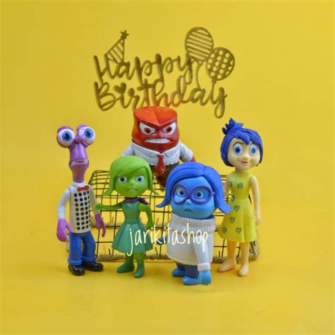 Cake Topper Figure Inside Out Joy Sadness Disgust Anger Fear Cake