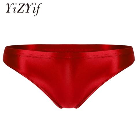 New Sexy Women Panties High Waist Shiny Satin Glossy Opaque Yoga Briefs