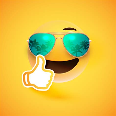 Sunglasses thumbs up emoji - dikilocker