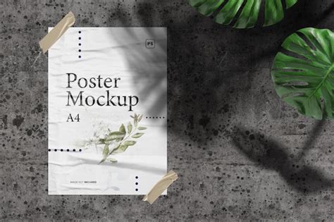 Premium PSD | Poster mockup psd