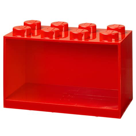 Room Copenhagen Mensola Lego Brick Shelf 8 Rosso Brillante Finnish