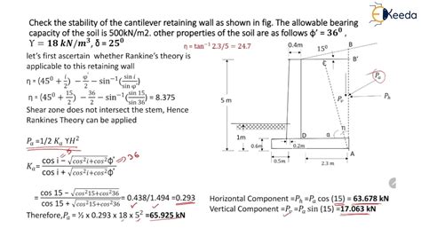 Stability Analysis Of Cantilever Retaining Wall Numerical Youtube