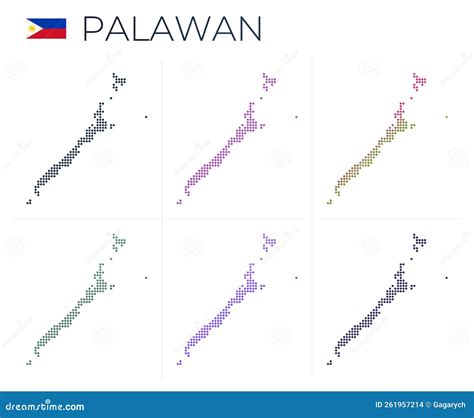 Palawan Map Cartoon Vector Cartoondealer