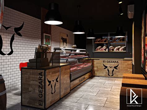 Butcher Shop On Behance Butcher Shop Butcher Store Grocery Store Design