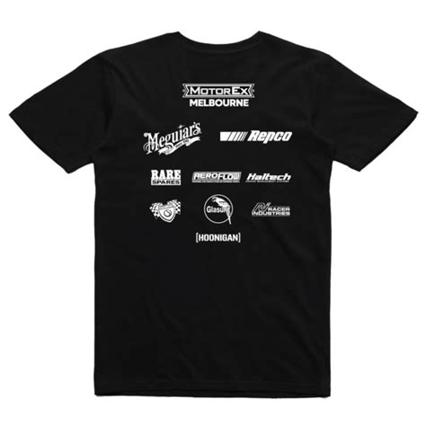 Motorex Mens Event T Shirt Black Summernats Official