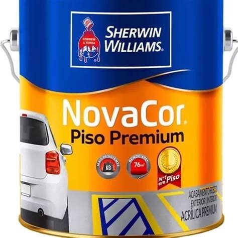 Tinta Para Piso Novacor Concreto Gal O L Sherwin Williams Cor Cinza