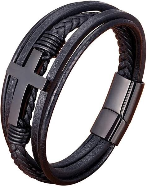 Amazon Binatric Multi Layer Braided Leather Bracelets With