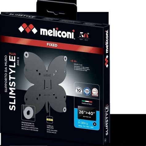 Meliconi Slimstyle Plus S Cm Zwart Bol