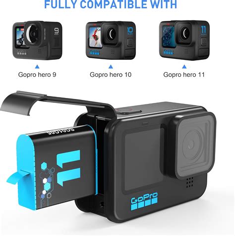 Bater A Para Gopro Hero Paquete De Y Cargador Usb De