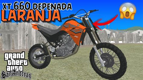 GTA SA xt 660 depenada só o cano e fuga na VT YouTube