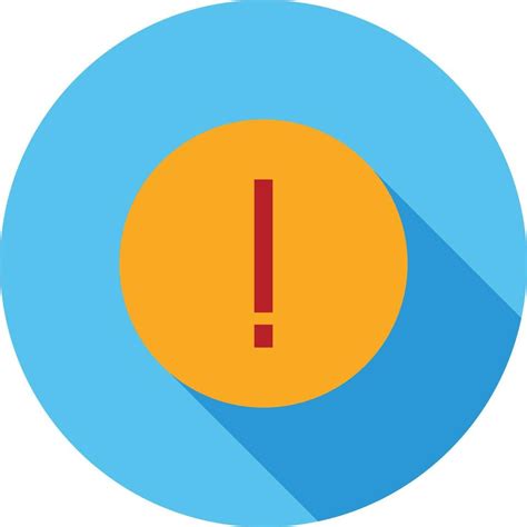 Icono De Sombra Larga Plana De Contorno De Error 11264846 Vector En