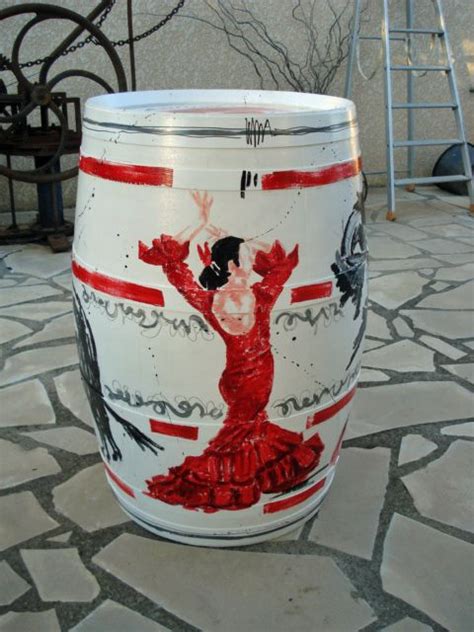 Tonneau féria2 danseuse flamenco Barrel Furniture Decoration Canning