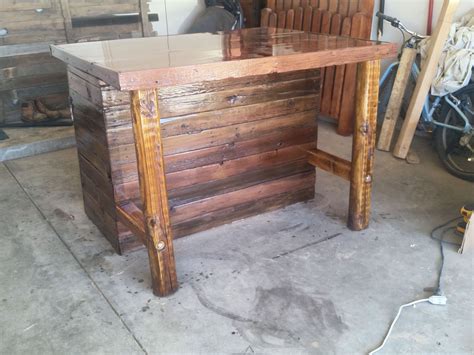 Custom Made Rustic Kitchen Island Or Outdoor Bar by Cowboy Creation | CustomMade.com