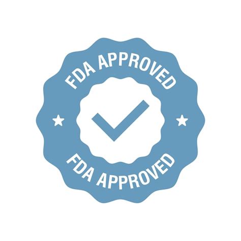 Premium Vector Fda Approved Food And Drug Administration Icon Symbol