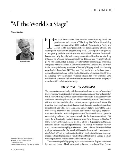 (PDF) "All the World's a Stage"